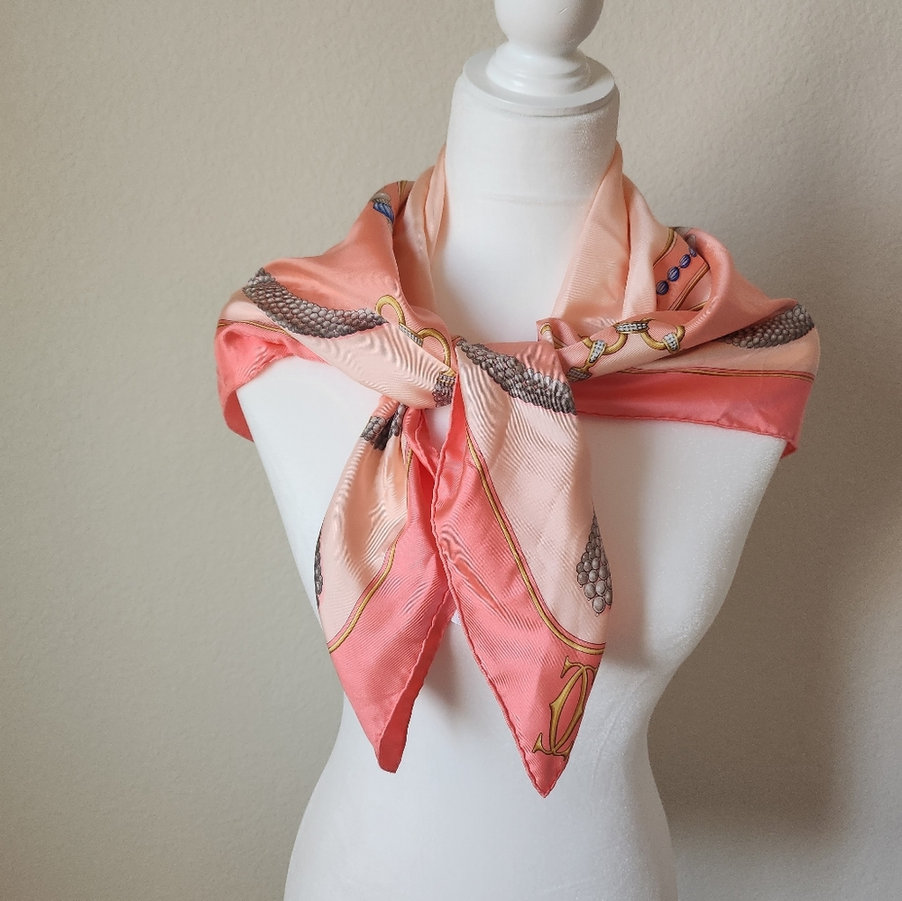 CARTIER silk scarf